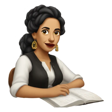 Lola Rodríguez de Tió was the first Puerto Rican-born woman poet to establish herself a reputation as a great poet throughout all of Latin America sticker