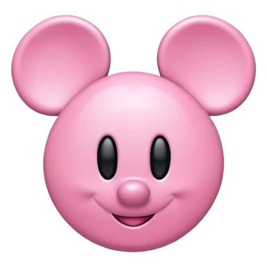 Pink mickey ears hair clip from disney world sticker
