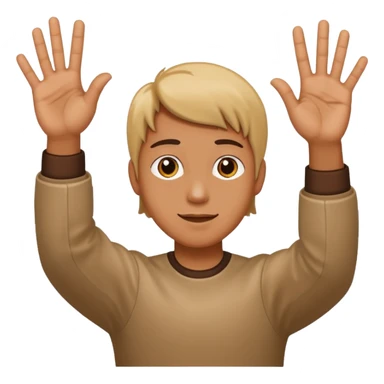 🤷🏻‍♂️ 6 in left hand and 7 in the right hand sticker