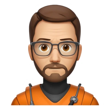 gordon freeman 100 100px without helmet sticker