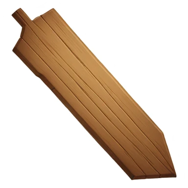 wooden plank shaped as an arrow sticker
