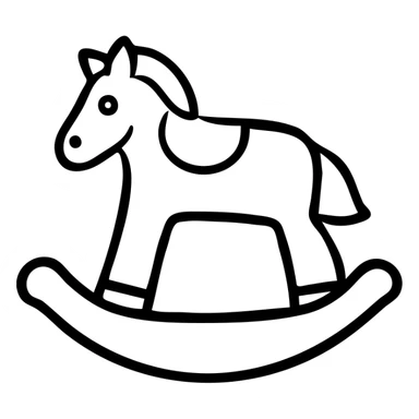 rocking horse toy sticker