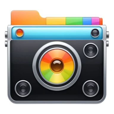 mac os icon physical film 60s recording colors sticker