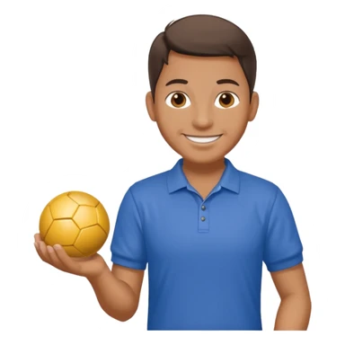 A pétanque player sticker