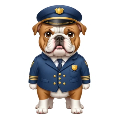bulldog ingles postman sticker