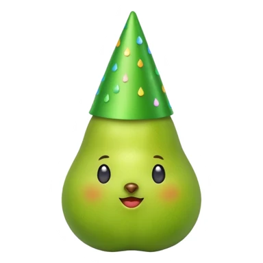 Birne die Party macht ohne Alkoholglas sticker