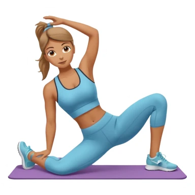 Pilates femme bronzée  sticker