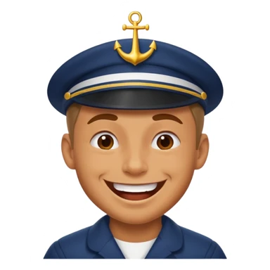 laughing sailor emoji sticker