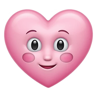 Licht roze hart sticker