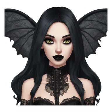 Hyper Realistic photo of a Goth victoria secret model vampire  sticker