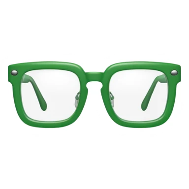 Green Square Spects. only spects. sticker