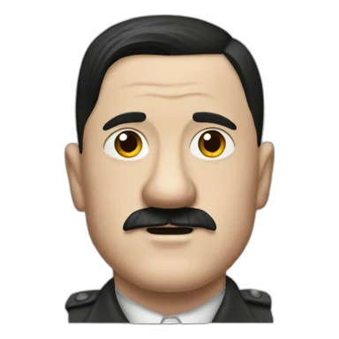 adolf hitler's hair cut sticker
