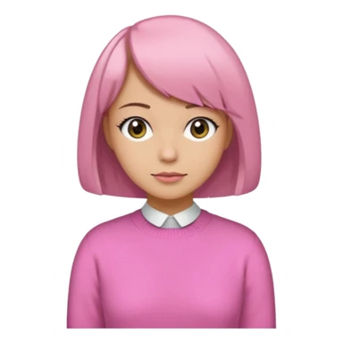 Secretary Out of office pink sweater sticker