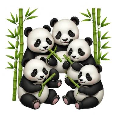 famille d'animaux chinois sticker