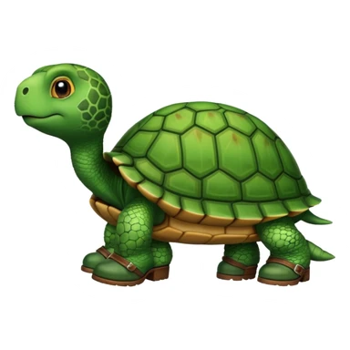 Tortuga con botas  sticker