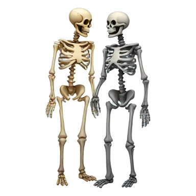 Skeleton with gf sticker