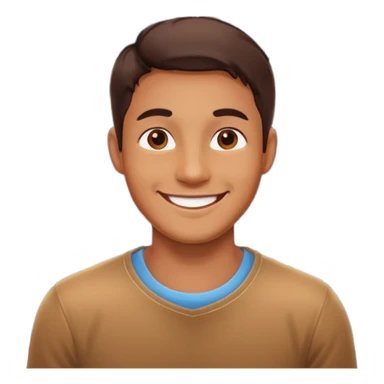 Man posing with lights sticker