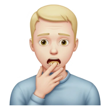 A man choking himself sticker