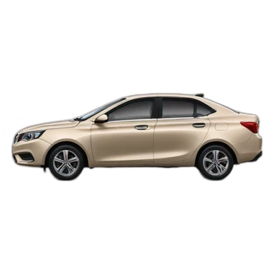 Car Geely CK beige color from the side sticker