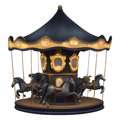 Dark eerie carousel  sticker