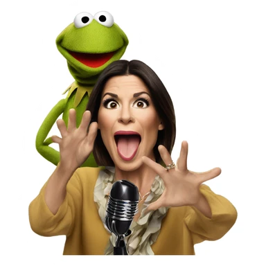 Muppets song with Sandra Bullock singing  sticker