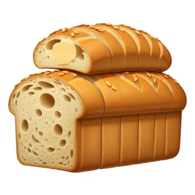 loaf of bread with D'Italiano packaging sticker