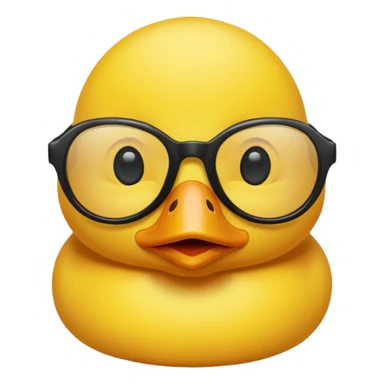 dame un pato amarillo con lentes de sol, lentes negros sticker
