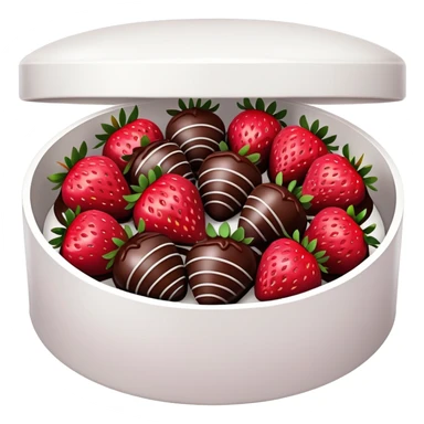 Box of chocolate covered strawberries sticker