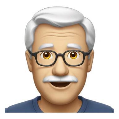 Vieux monsieur gros sticker