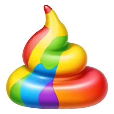 gummy rainbow poop sticker