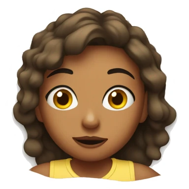 Girl watching tv in bed sticker