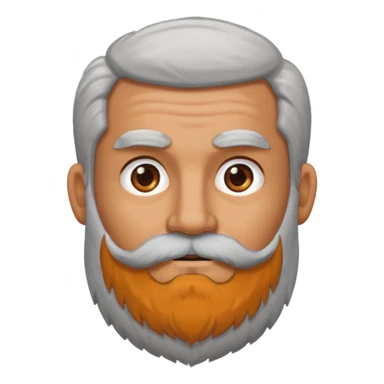 Guy with huge beard sticker