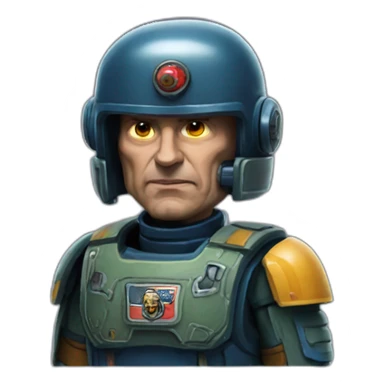 bill paxton gritty space marine sticker