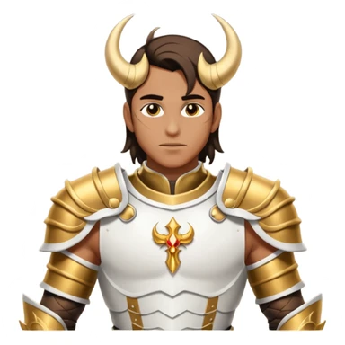 Arcangel san miguel, pisando un demonio sticker