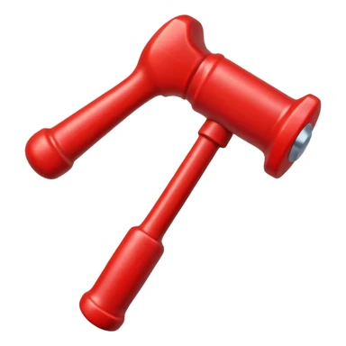 red toy hammer sticker