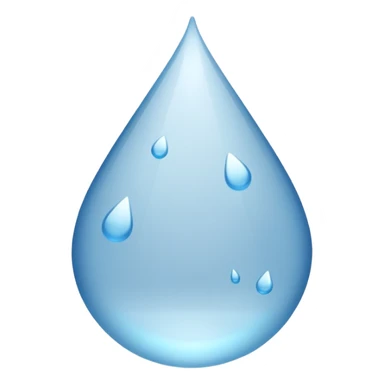 Gota de agua color blanco sticker