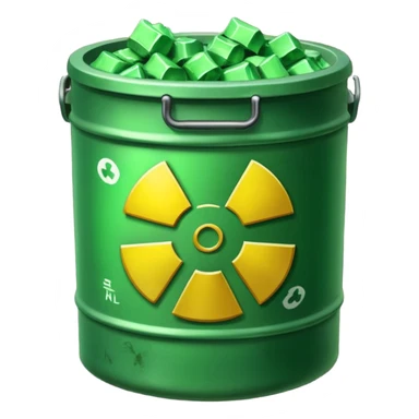 nuclear waste sticker