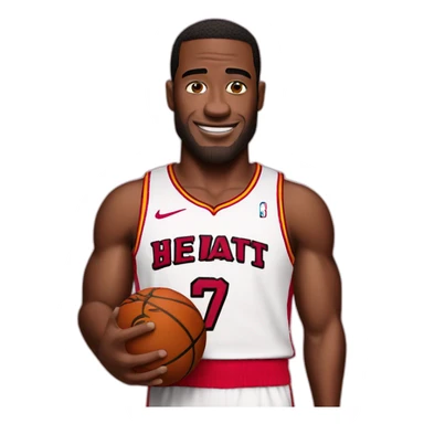 patrick from spongebob wearing red miami heat jersey sticker