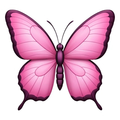 Borboleta rosa sticker