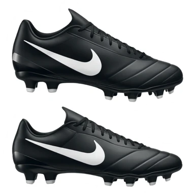 Nike soccer cleats, with visible swoosh, no text, apple emoji style sticker