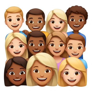 happy moments with friends sticker