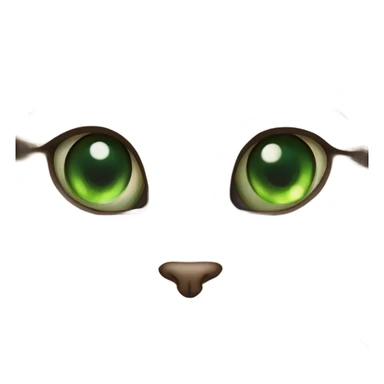 Tabby cat with green eye sticker