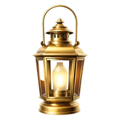 an edwardian-era lantern someone would carry on a dark winter night sticker