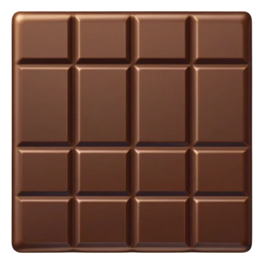Cinematic silky dark chocolate bar, broken into perfect squares, rich cocoa tones, slightly melting edges, fine texture and decadent shine, warm golden highlights, tempting and rich. sticker
