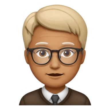 Face glasses grolzy sticker