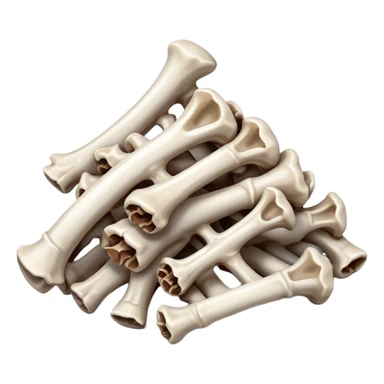 pile of rib bones sticker