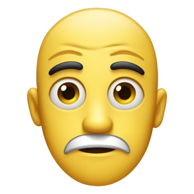 Create a yellow emoji with a side-eye expression, one eye looking sideways, a raised eyebrow, and a straight mouth for a skeptical look. sticker