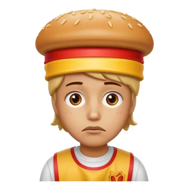 😔 this emoji with a fast over its head sticker