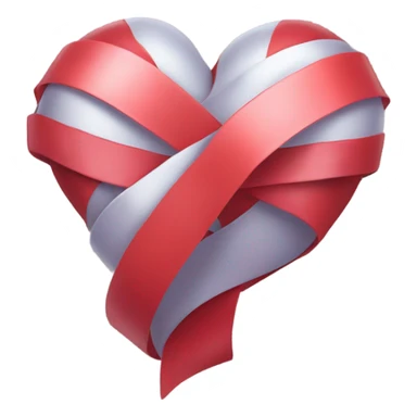 Heart with a ribbon sticker