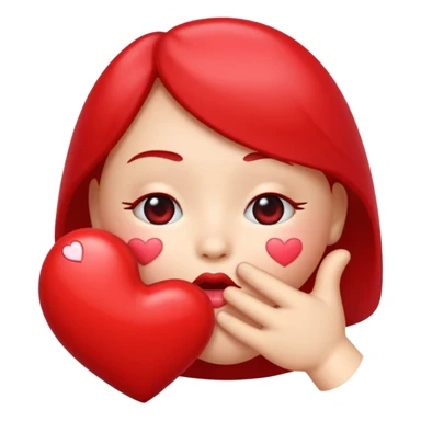 Blowing a kiss emoji sticker